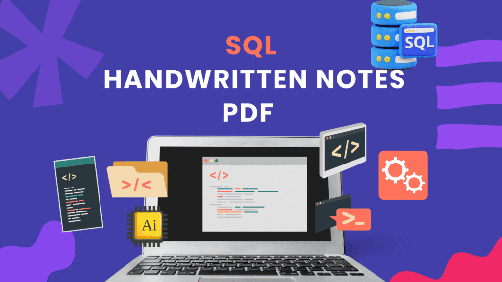 SQL Handwritten Notes PDF Download