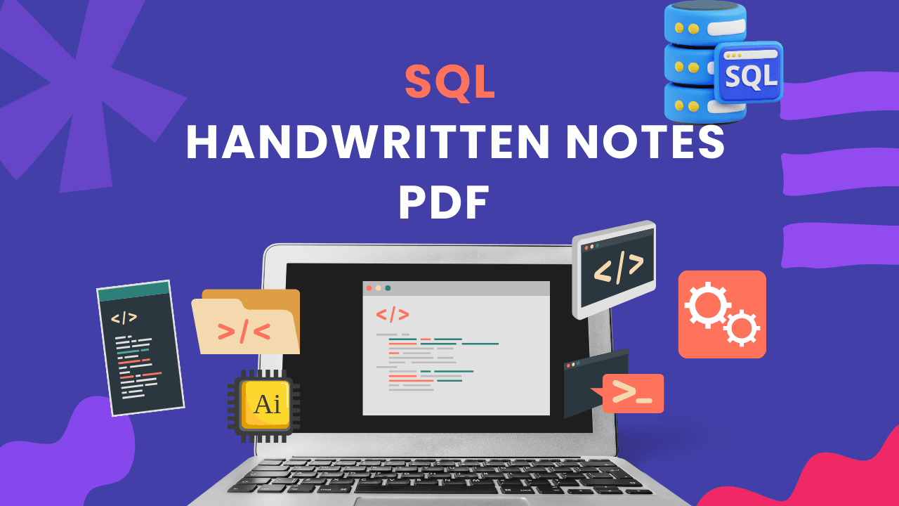 SQL Handwritten Notes PDF Download